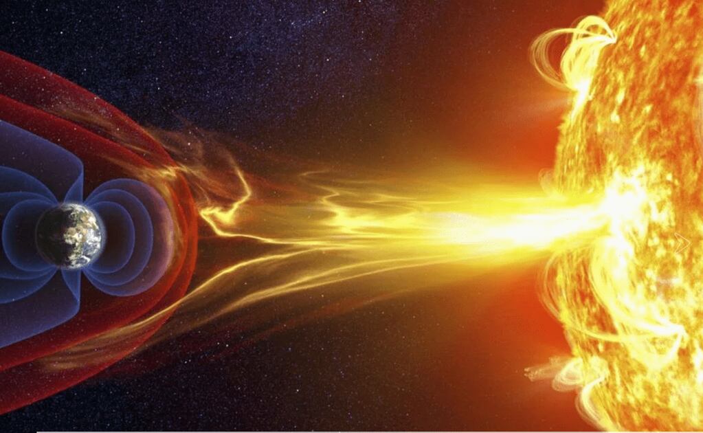 Tormentas geomagnéticas. Ilustración: NASA
