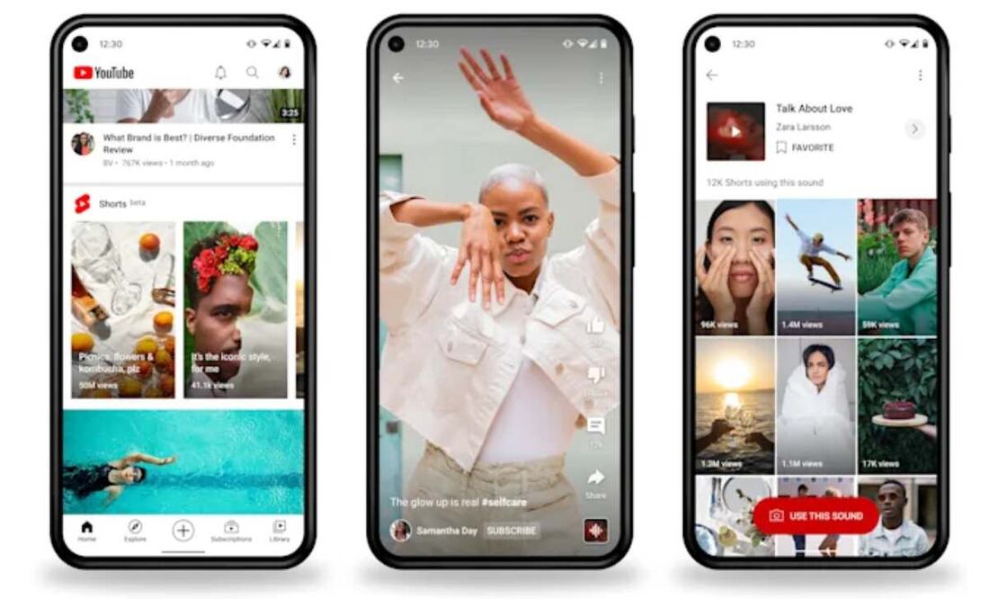 YouTube comienza a agregar marcas de agua en Shorts