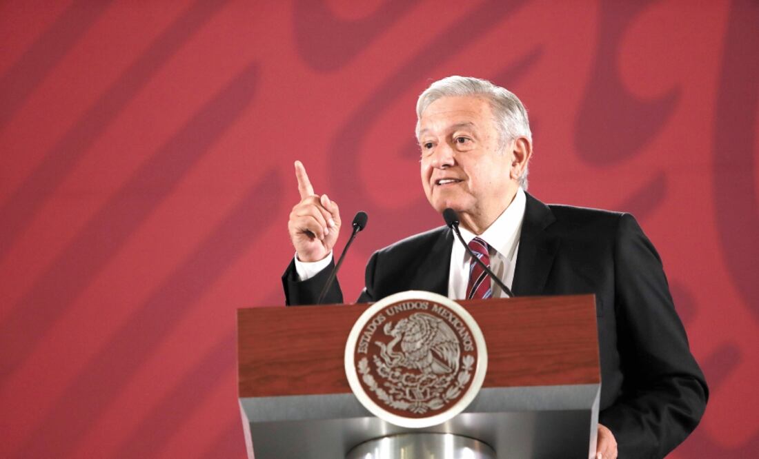 En la conferencia de prensa mañanera, López Obrador sostuvo que el propósito de los amparos es que su gobierno fracase y que le vaya mal. Foto: IVÁN STEPHENS. EL UNIVERSAL