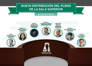 Así es la nueva distribución del pleno en el Tribunal Electoral