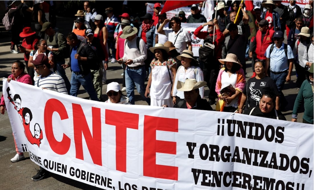 FOTOS: CNTE marcha al Zócalo contra iniciativa de Sheinbaum a Ley del ISSSTE | El Universal