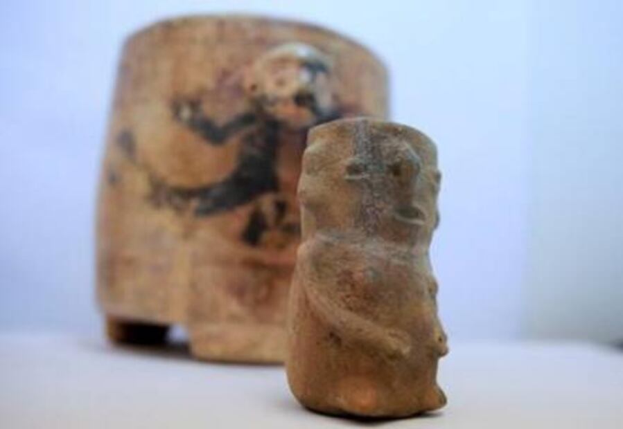 Restauran piezas arqueológicas de civilización desconocida