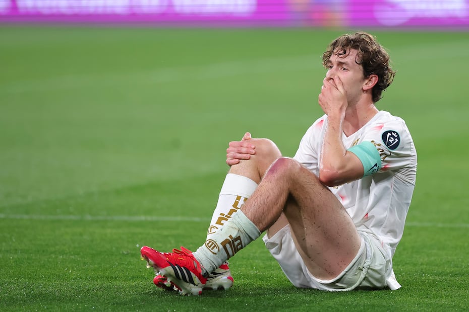 Marcel Ruiz sale lesionado en la Copa de Campeones de la Concacaf, durante el encuentro entre San Diego FC y Toluca - Foto: Imago7