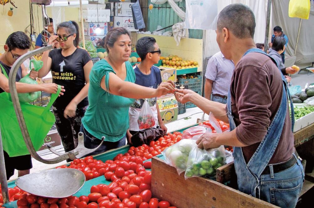 Las jefas de familia señalan que desde noviembre vieron un aumento a los precios de carne, frutas y verduras, puesto que antes con 100 pesos compraban lo necesario y ahora dicen que tendrán que comer menos (ARIEL OJEDA. EL UNIVERSAL)