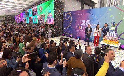 Empresa TV Azteca festeja su aniversario número 26