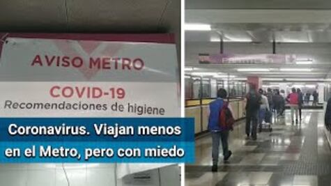 Viajan menos en el Metro, pero con miedo por coronavirus