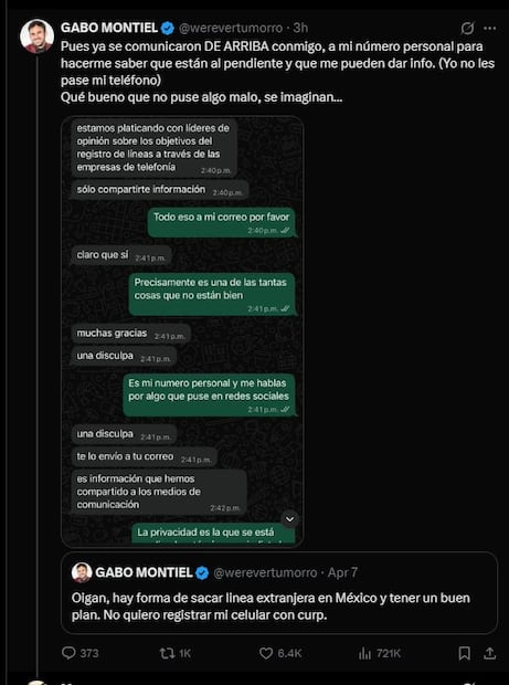 Foto: Captura de pantalla en X