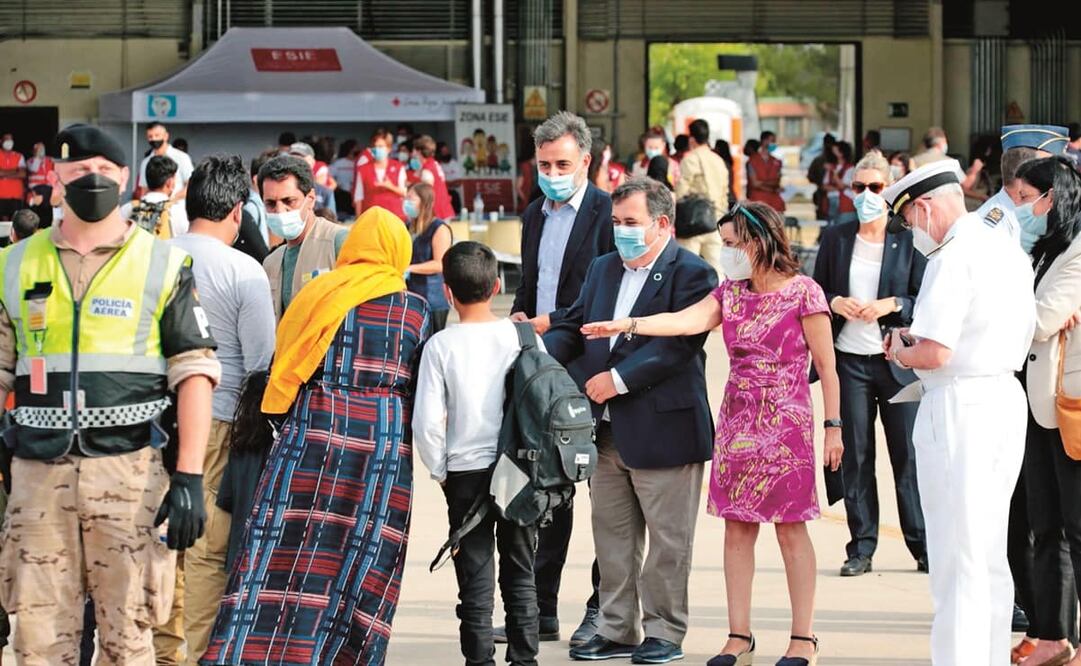 España desplegó la Operación Antígona para integrar a los refugiados afganos y ayudarlos en el proceso de acogida. Foto: Cortesía. Ministerio de inclusión y migraciones