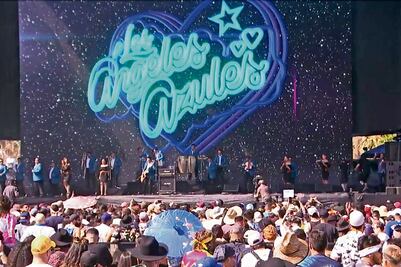 Ángeles Azules ponen a bailar a Justin Bieber en Coachella 