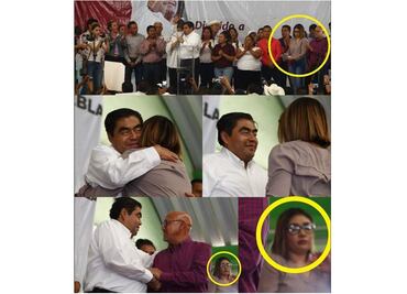 Identifica Barbosa a mujer del abrazo en propaganda
