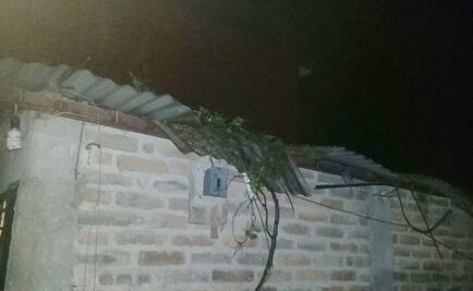 Lluvias dejan daños en tres municipios en Chiapas