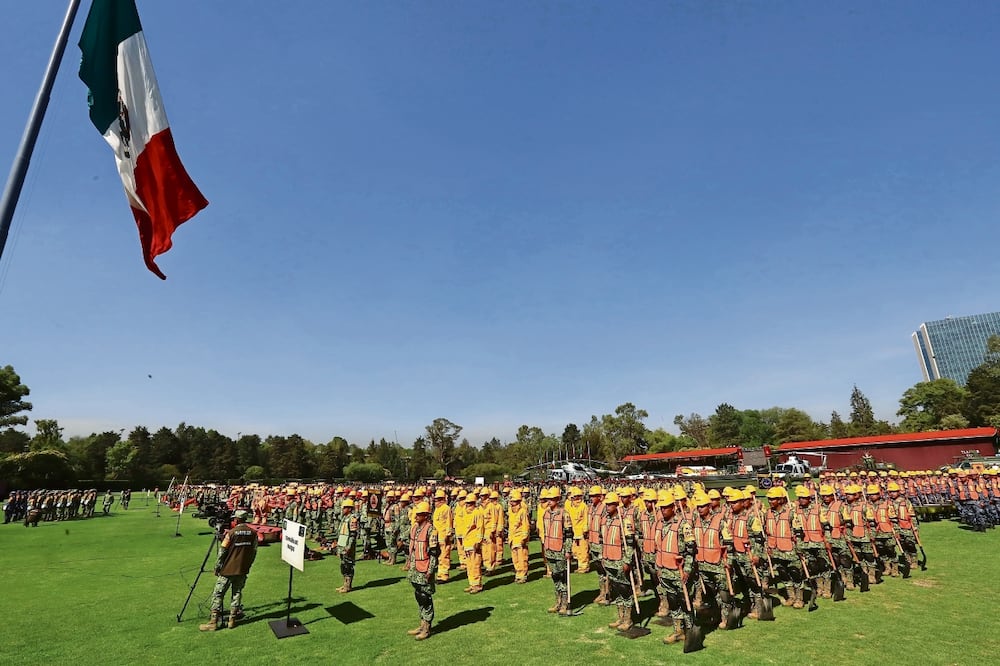En el Campo Marte se realizó el festejo del 57 aniversario del Plan DN-III-E, en el que se presentó a la nueva agrupación. Foto: Berenice Fregoso / El universal
