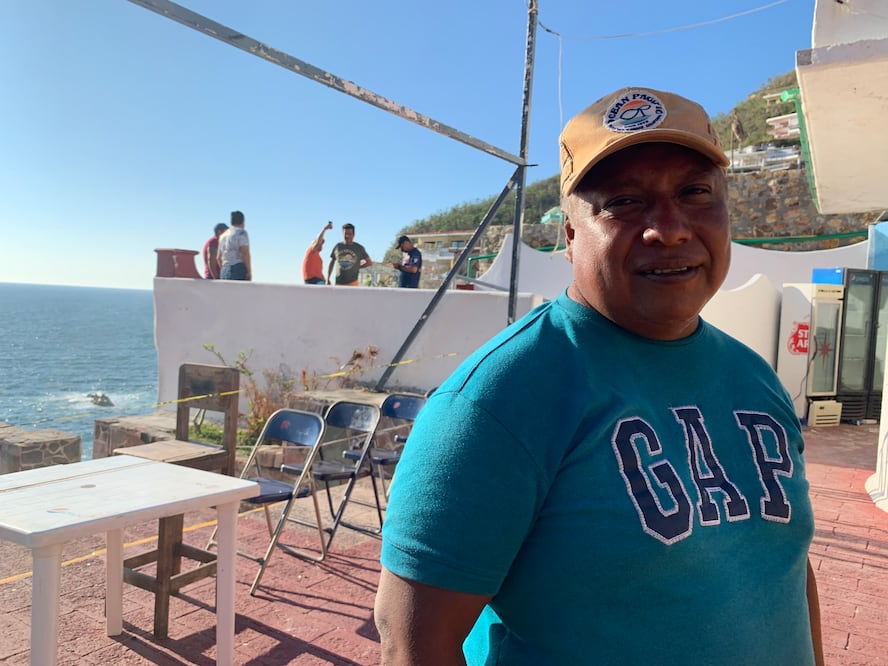 Don Marcelino, a un mes de la tragedia, cuenta cómo vivió el paso del huracán que devastó Acapulco