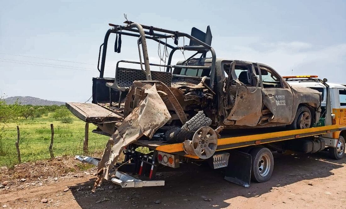 Mina antipersonal hiere a 4 militares