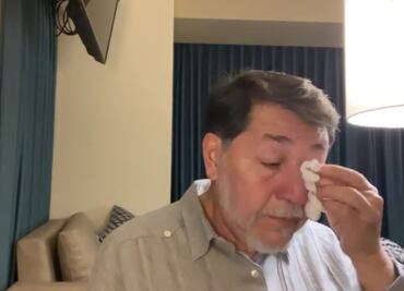 Noroña rompe en llanto al hablar de Palestina; es un pueblo “con derecho a existir”, defiende