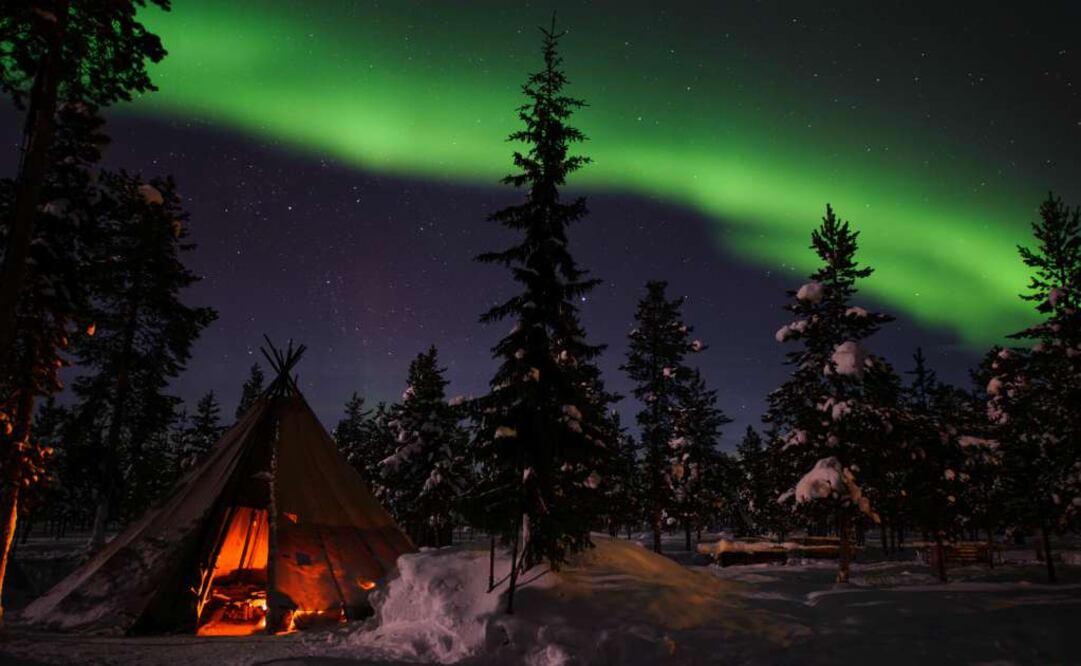 Auroras boreales en la región de Laponia. (Foto: Lola Akinmade)