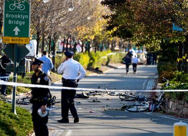 Mapa. El sitio del atentado en Manhattan