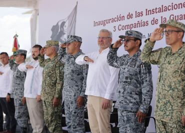 Inauguran instalaciones del 27 Batallón y tres compañías de la Guardia Nacional en Michoacán
