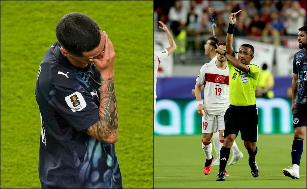 Miguel Almirón hace historia con la primera expulsión por la nueva regla de FIFA en el Mundial 2026 - Fotos: Agencias