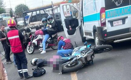 Motociclistas derrapan en la México-Puebla; muere acompañante al ser atropellada por un tráiler