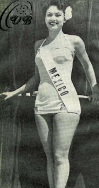 Ana Bertha Lepe puso el nombre de México entre los primeros cinco del mundo en Miss Universo 1953.
Fototeca EL UNIVERSAL.