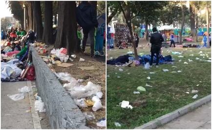 Dejan peregrinos 480 toneladas de basura en su camino a la Basílica