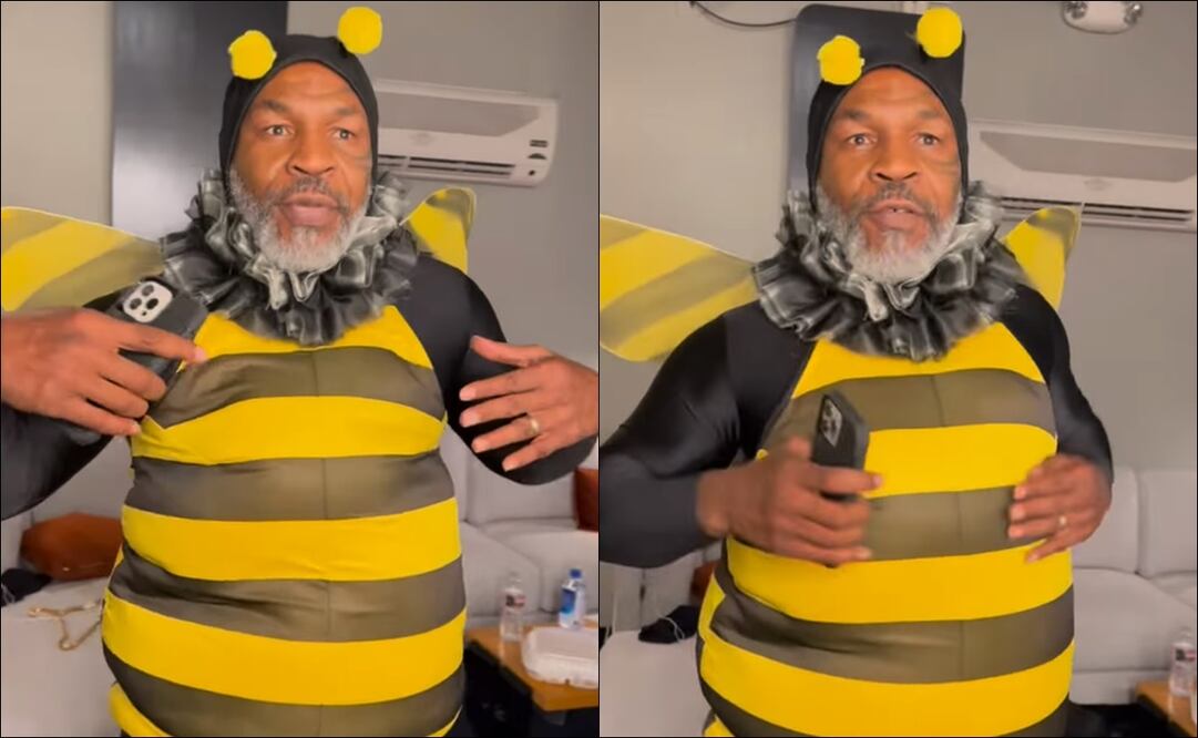 MIKE TYSON ROMPE LAS REDES DISFRAZADO DE ABEJA Y CON UN PECULIAR BAILE - FOTO: ESPECIAL