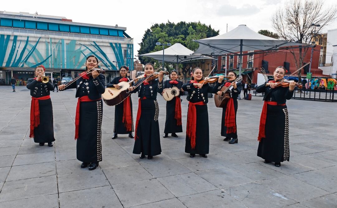 El Mariachi Mexicana Hermosa es una de las agrupaciones más conocidas en la Plaza Garibaldi de la Ciudad de México. Foto: Yaretzy M. Osnaya / EL UNIVERSAL