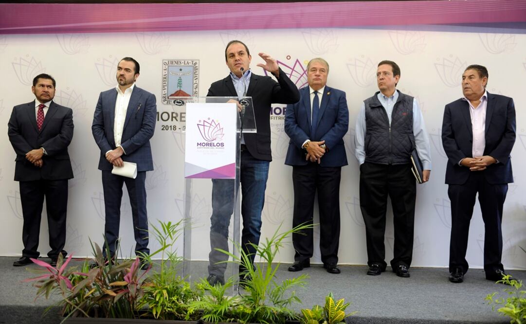 El gobernador morelense encabezó una rueda de prensa donde habló del Paquete Económico para el 2019. Foto: Tony Rivera / EL UNIVERSAL