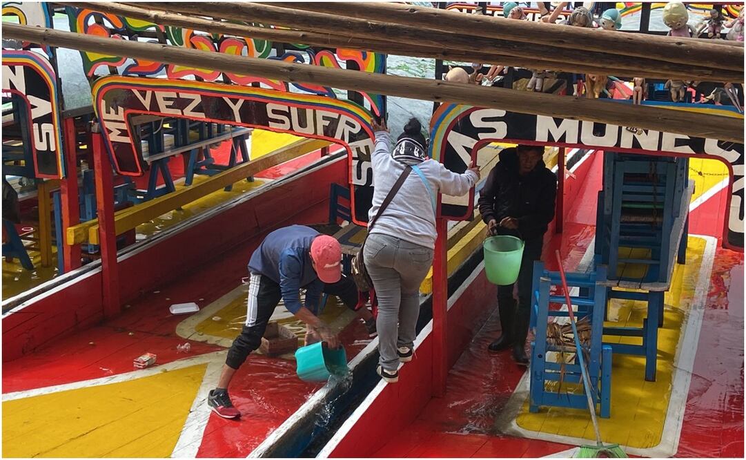 Las fuertes precipitaciones fluviales y la activación de la alerta roja por lluvias torrenciales en la mencionada demarcación, afectaron los comercios aledaños a los canales. Foto: Juan Carlos Williams