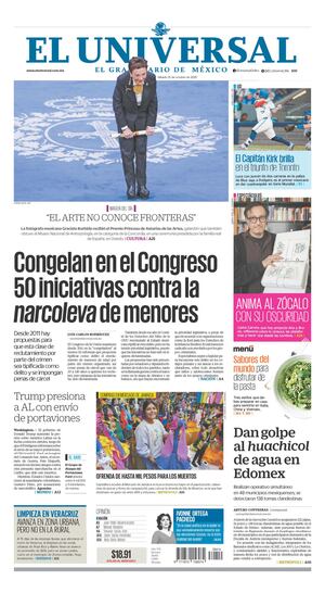 Portada impresa del 25 de octubre de 2025