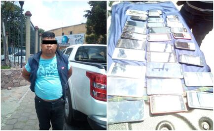 Mujer reconoce su celular en tianguis de Ecatepec; detienen a chofer con 30 aparatos 
