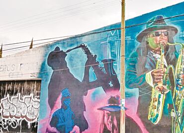 Sax es inmortalizado en mural potosino