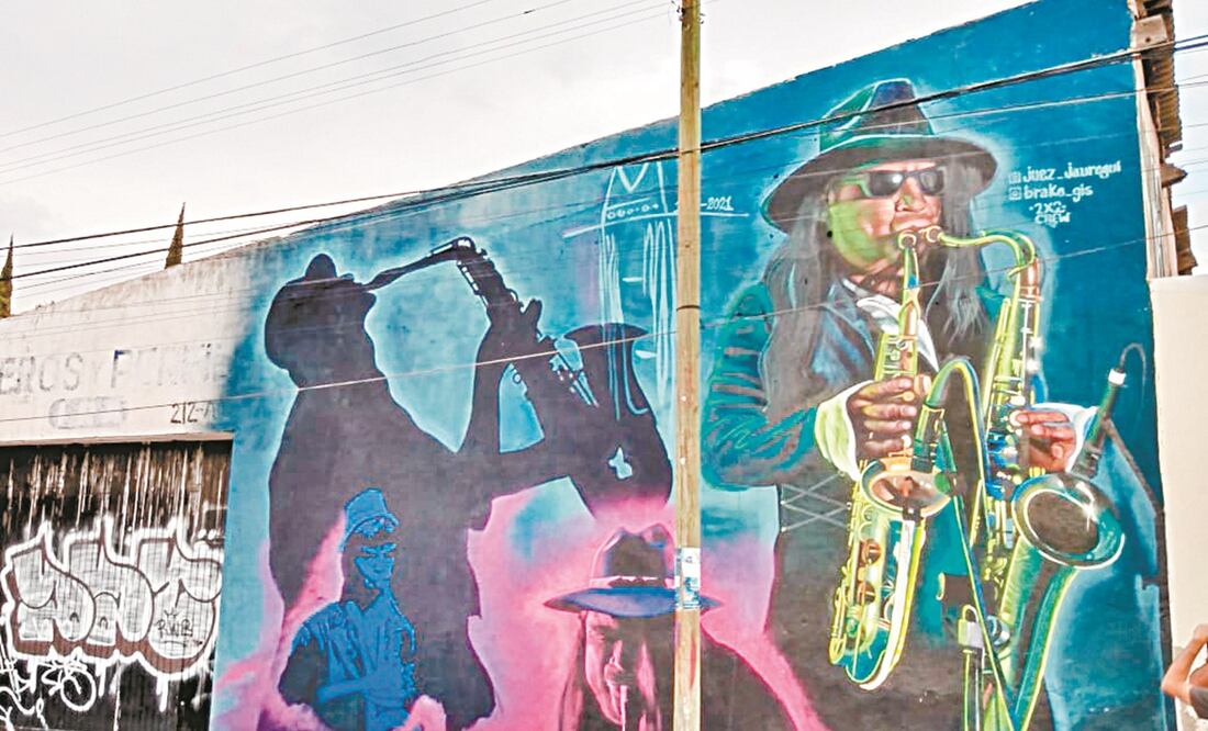 La obra fue realizada en el municipio de Soledad de Graciano Sánchez, San Luis Potosí, donde nació el saxofonista el 30 de octubre de 1968. Foto: Edgar Tequianes