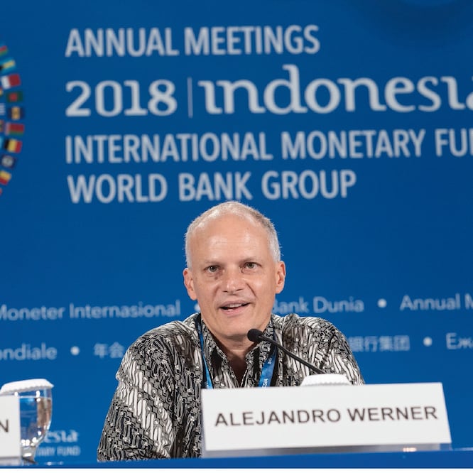 director del Departamento del Hemisferio Occidental, Alejandro Werner, presenta un reporte que dio a conocer que pese al acuerdo comercial preliminar alcanzado con Estados Unidos, aún persiste incertidumbre en México. TOMADO DE FLICKR