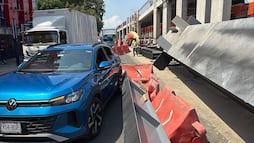 Viga de Calzada Flotante de Tlalpan cae sobre arroyo vehicular; no se reportan lesionados