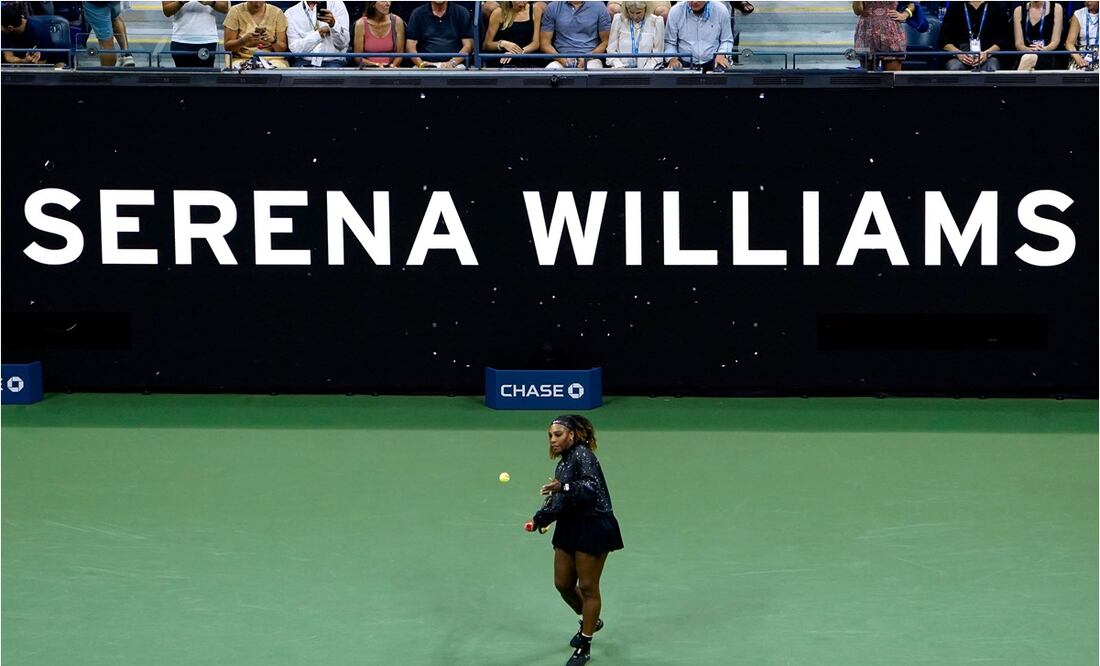 La multicampeona estadounidense en su partido frente a Kovinic / Foto: AFP