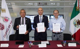 C5 y empresarios de Iztapalapa firman convenio; acuerdan incorporar cámaras de vigilancia de más de 380 negocios al sistema público