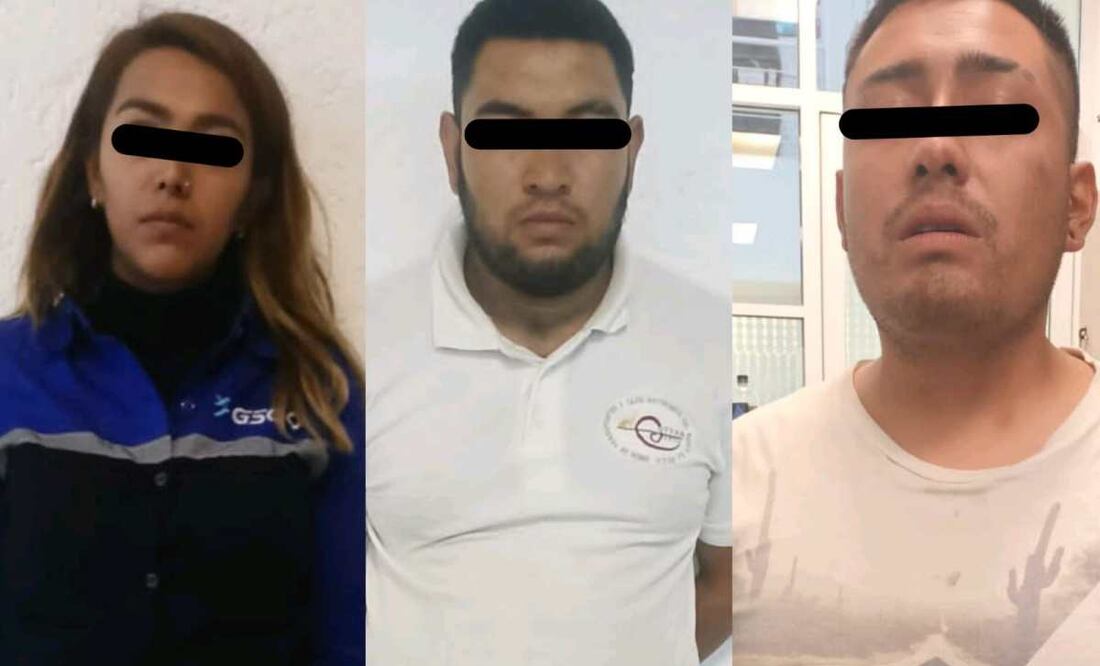 Los presuntos ladrones fueron identificados como Leidi Gabriela “N”, Jorge “N” y Francisco Erubey “N”. Foto: Especial