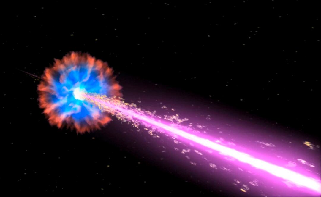 Explosión de rayos gamma. Foto: EFE