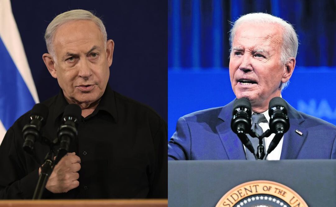 Según informó la Casa Blanca en un comunicado, Biden también habló con Netanyahu sobre la "situación humanitaria" en la Franja de Gaza. Fotos: Archivo/El Universal