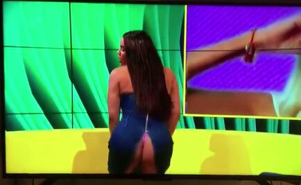 Concursante deja al descubierto su trasero al bailar twerking 