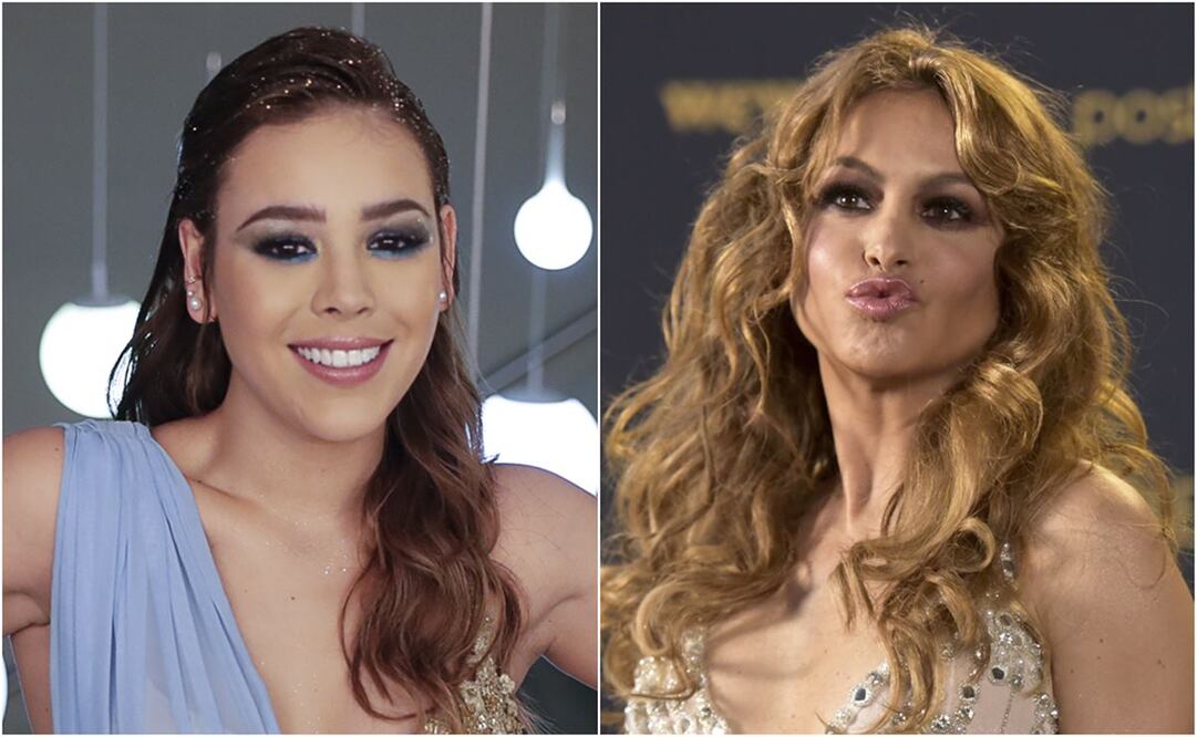 Danna Paola y Paulina Rubio. Foto: Archivo