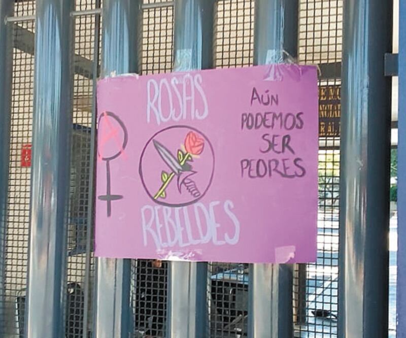 Los grupos que tomaron el plantel señalaron que las acusaciones de violencia de género no son atendidas. Foto: Susana Zavala. EL UNIVERSAL