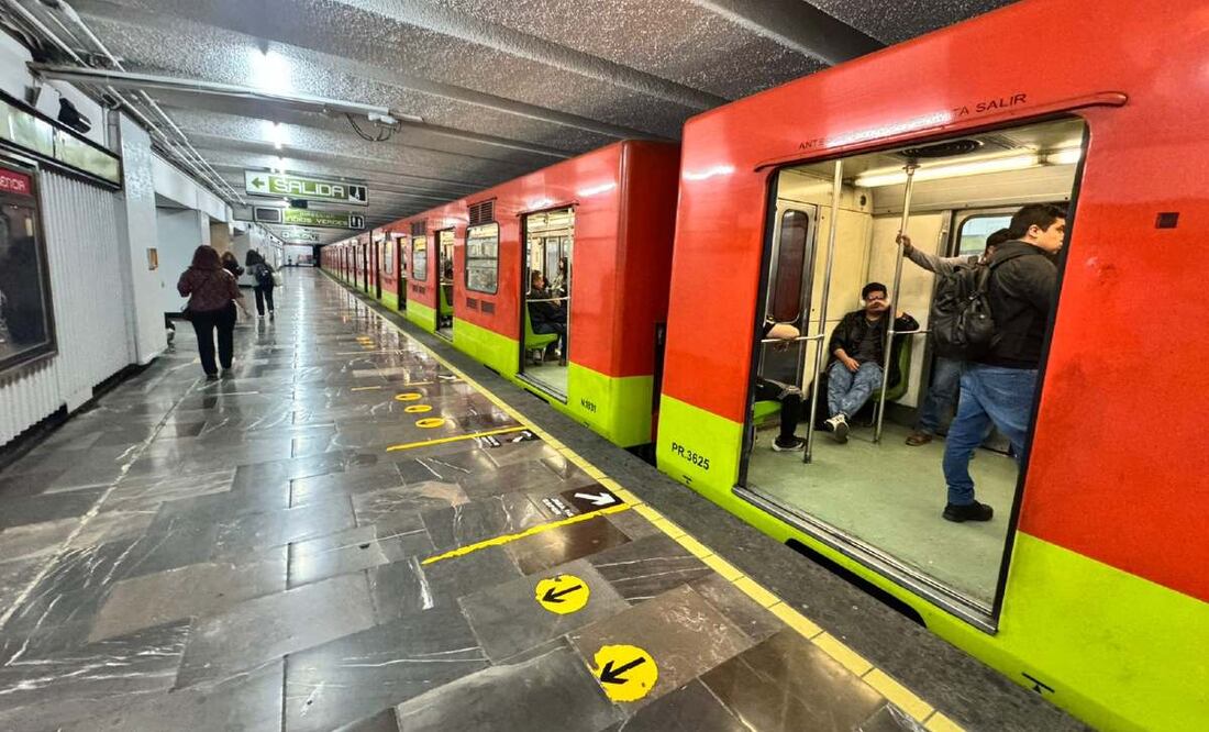 Línea 3 del Metro CDMX. Foto: (Abril Franco. El Gráfico)