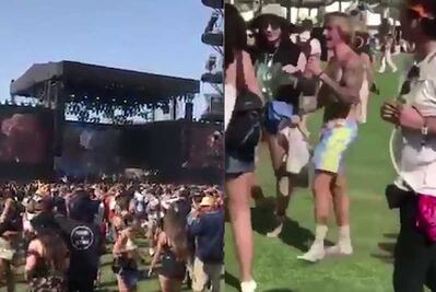 Los Ángeles Azules ponen a bailar a Justin Bieber en Coachella