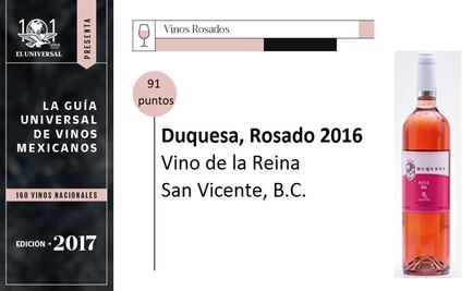 Guía Universal de Vinos: Vino de la Reina Duquesa, Rosado 2016