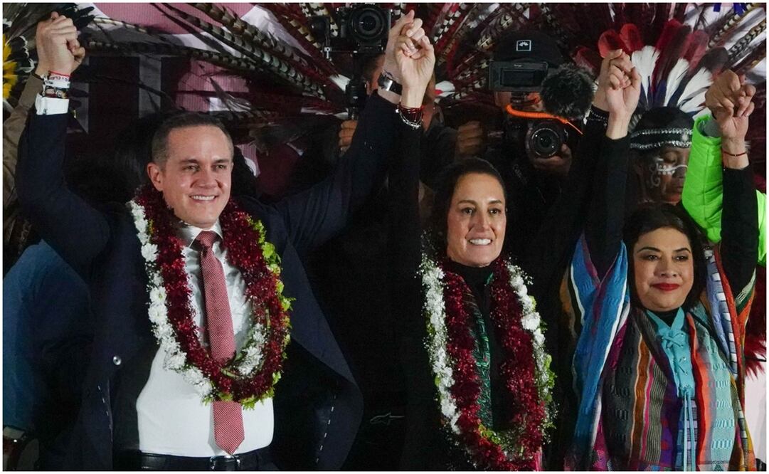Adrián Rubalcava, recibió a Claudia Sheinbaum y a Clara Brugada. Foto: Cuartoscuro