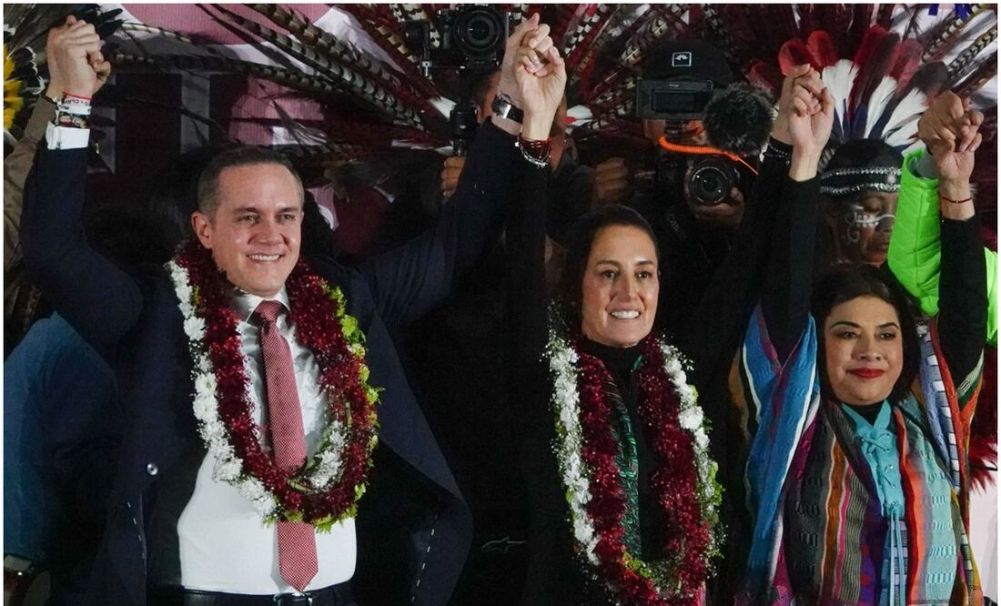 Adrián Rubalcava, recibió a Claudia Sheinbaum y a Clara Brugada. Foto: Cuartoscuro