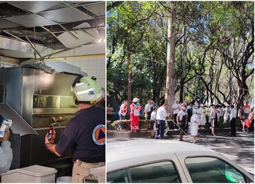 Bomberos atienden "flamazo" en restaurante en Miguel Hidalgo, reportan un herido y 6 personas con crisis nerviosa